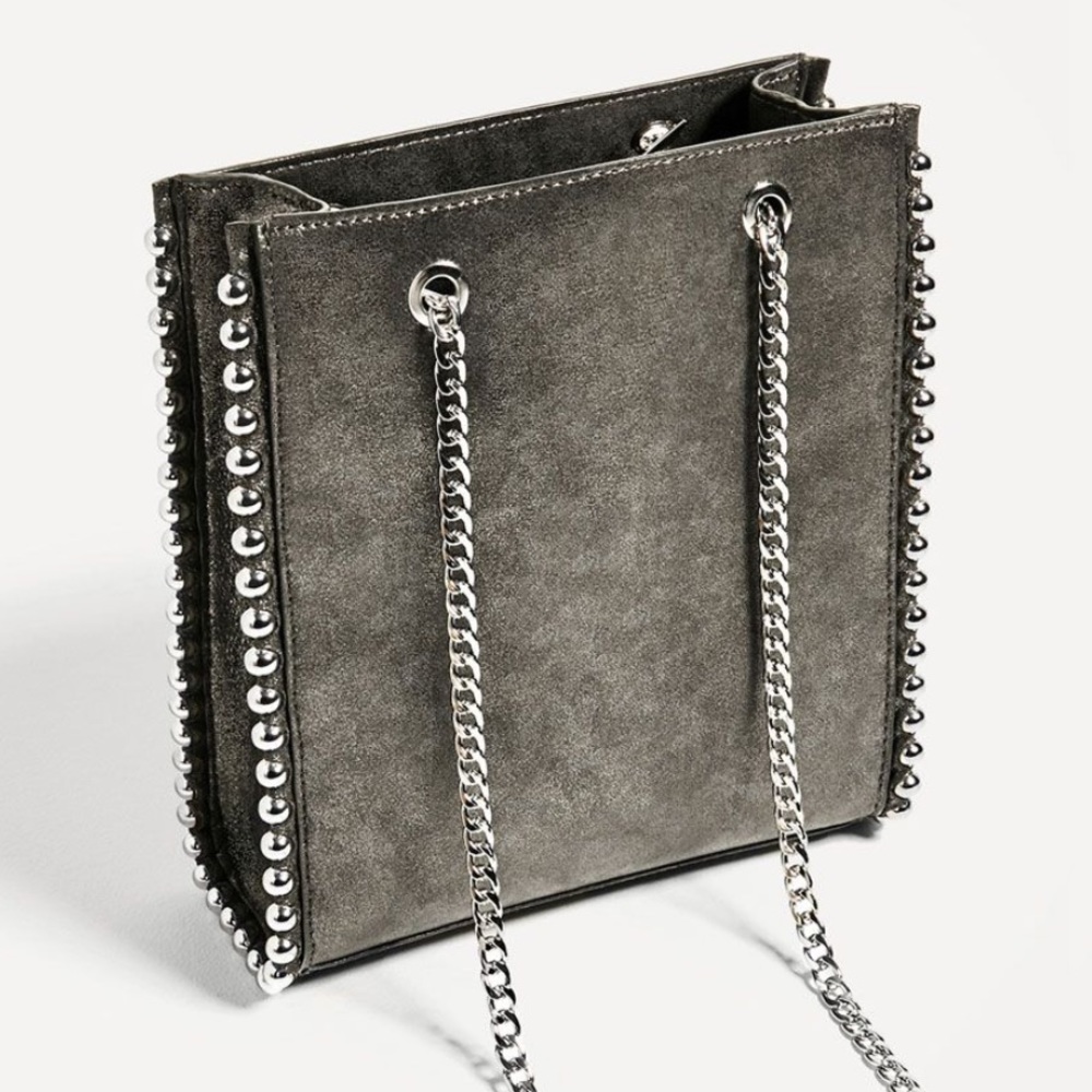ZARA Metallic Mini Tote